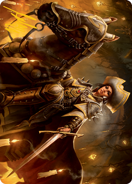 Seasoned Cathar Art Card (Gold-Stamped Signature) [Innistrad: Midnight Hunt Art Series] | Good Games Morley
