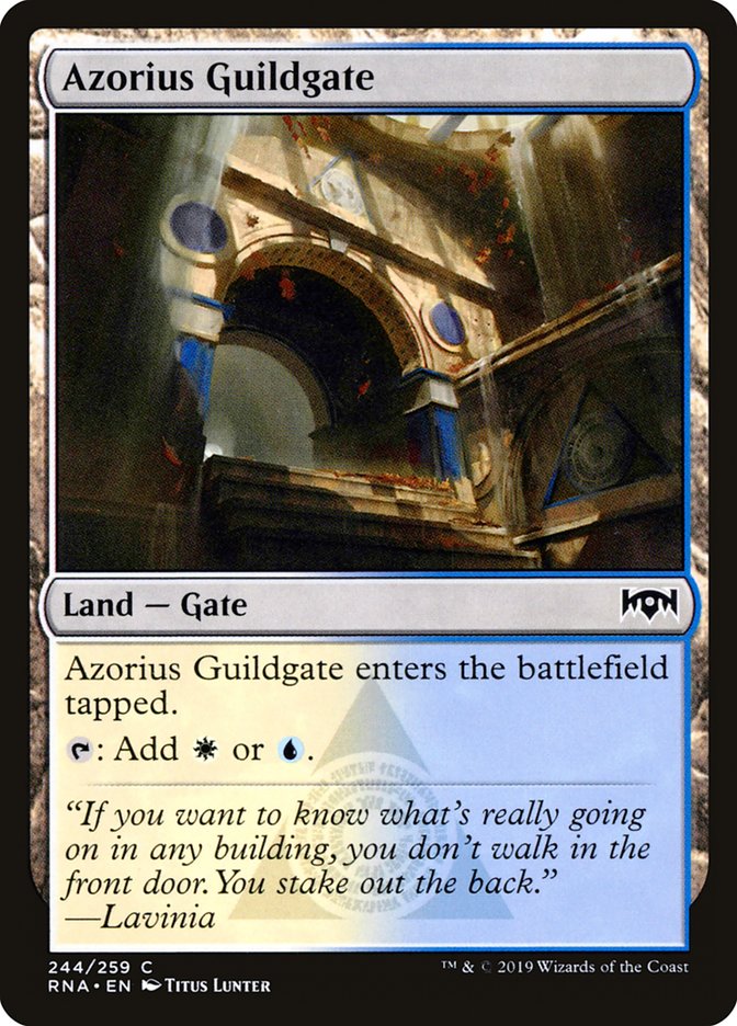 Azorius Guildgate (244/259) [Ravnica Allegiance] | Good Games Morley