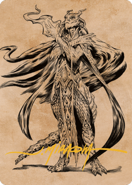 Lozhan, Dragons' Legacy Art Card (Gold-Stamped Signature) [Commander Legends: Battle for Baldur's Gate Art Series] | Good Games Morley