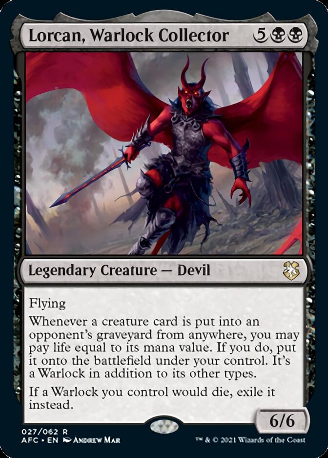 Lorcan, Warlock Collector [Dungeons & Dragons: Adventures in the Forgotten Realms Commander] | Good Games Morley