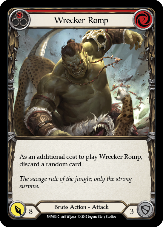 Wrecker Romp (Red) [RNR013-C] (Rhinar Hero Deck)  1st Edition Normal | Good Games Morley