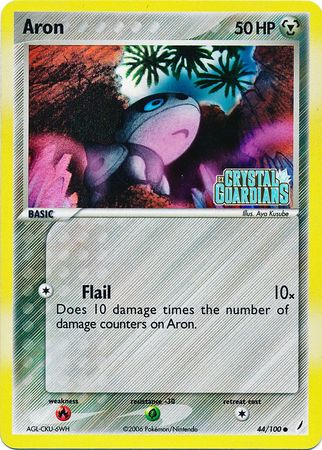 Aron (44/100) (Stamped) [EX: Crystal Guardians] | Good Games Morley
