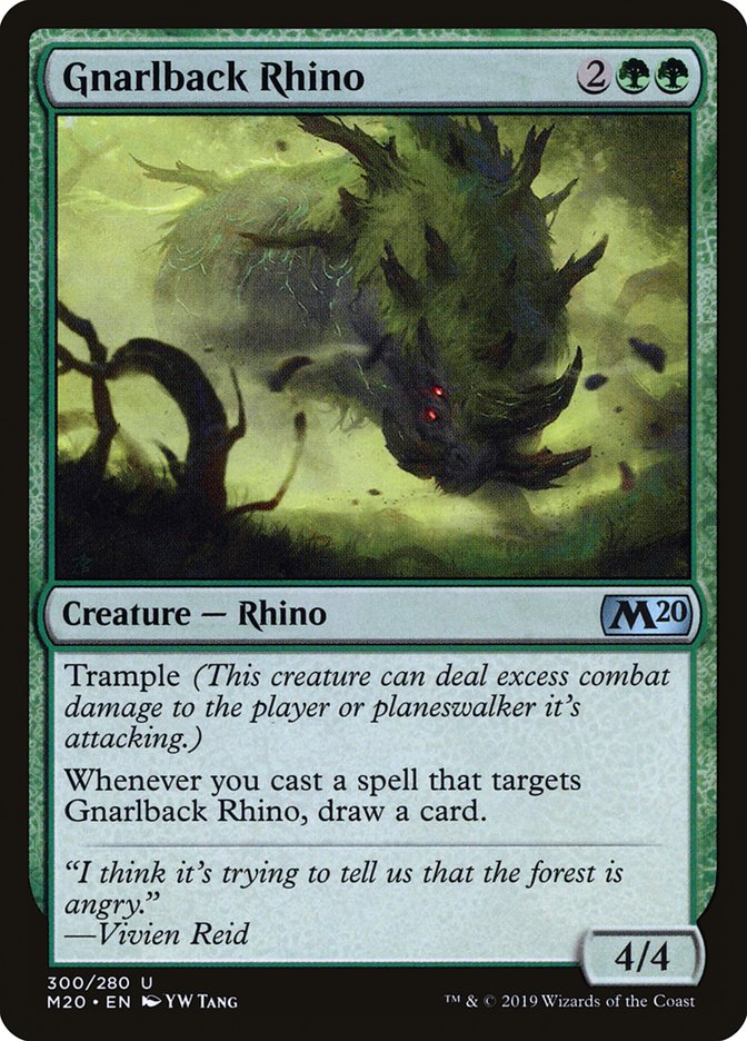 Gnarlback Rhino [Core Set 2020] | Good Games Morley