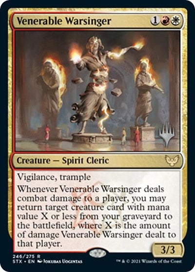 Venerable Warsinger (Promo Pack) [Strixhaven: School of Mages Promos] | Good Games Morley