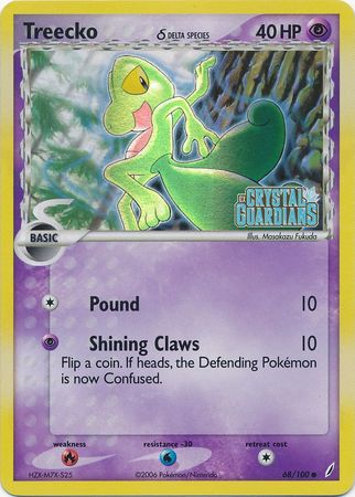 Treecko (68/100) (Delta Species) (Stamped) [EX: Crystal Guardians] | Good Games Morley