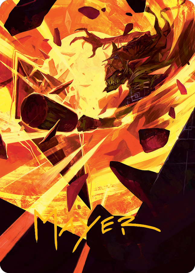 Zada, Hedron Grinder Art Card (Gold-Stamped Signature) [March of the Machine Art Series] | Good Games Morley