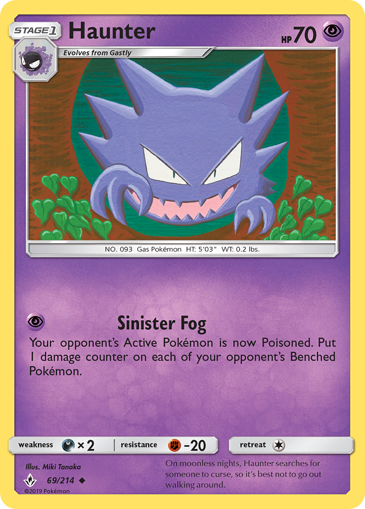Haunter (69/214) [Sun & Moon: Unbroken Bonds] | Good Games Morley