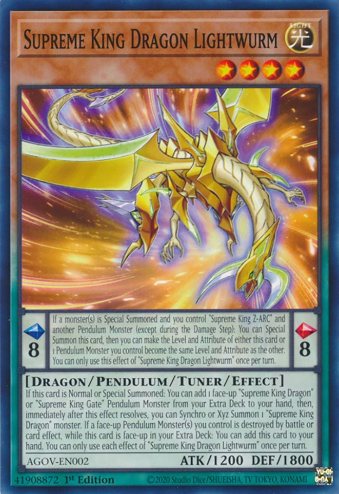Supreme King Dragon Lightwurm [AGOV-EN002] Common | Good Games Morley