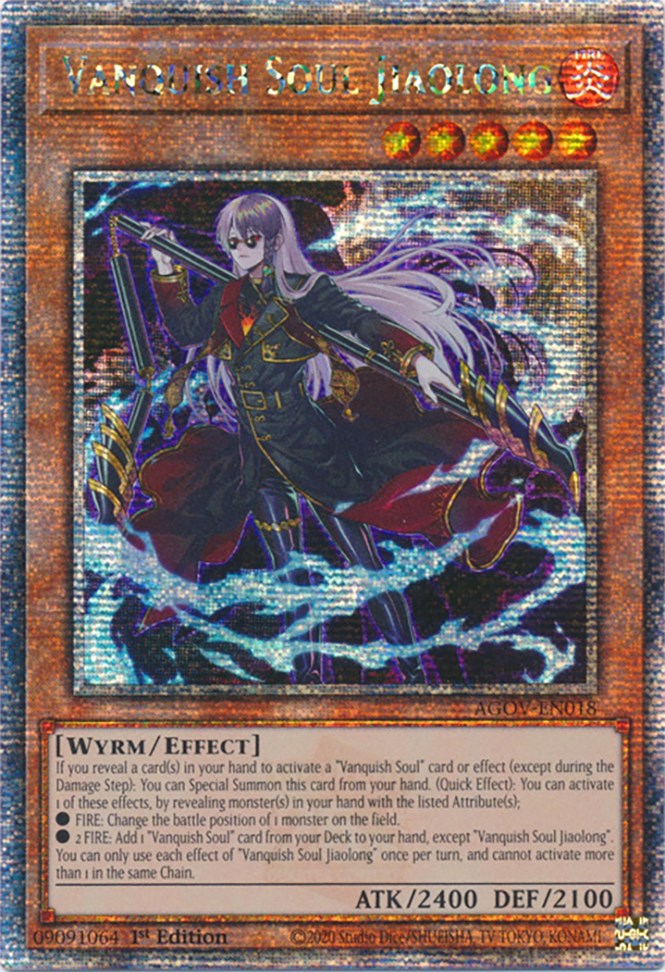 Vanquish Soul Jiaolong (Quarter Century Secret Rare) [AGOV-EN018] Quarter Century Secret Rare | Good Games Morley