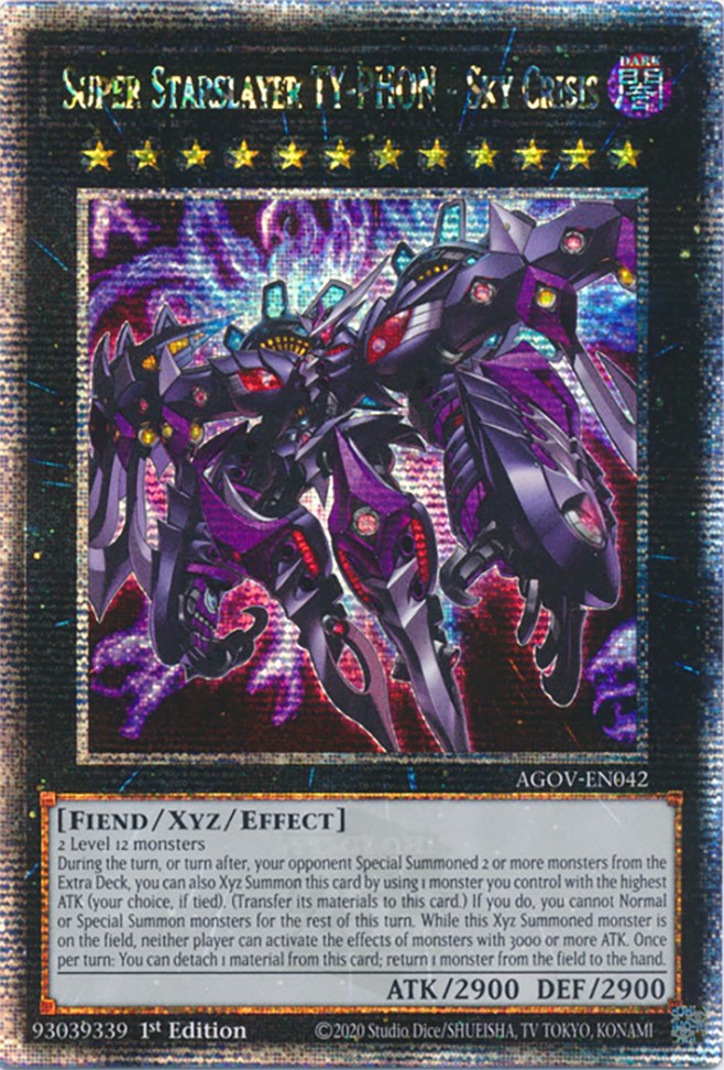Super Starslayer TY-PHON - Sky Crisis (Quarter Century Secret Rare) [AGOV-EN042] Quarter Century Secret Rare | Good Games Morley