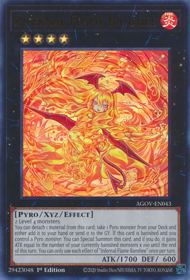 Infernal Flame Banshee [AGOV-EN043] Ultra Rare | Good Games Morley