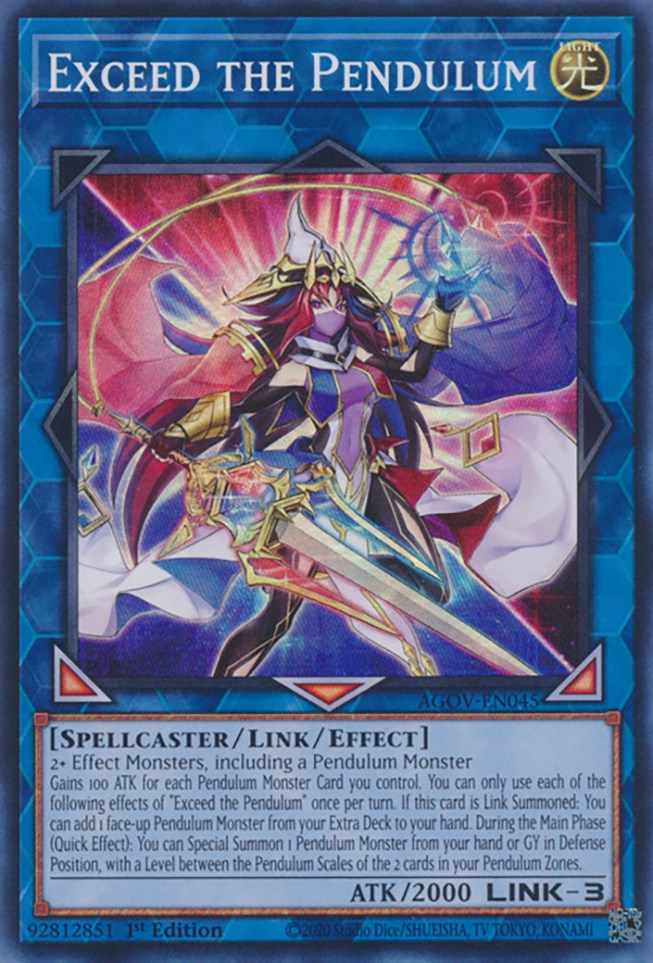 Exceed the Pendulum [AGOV-EN045] Super Rare | Good Games Morley