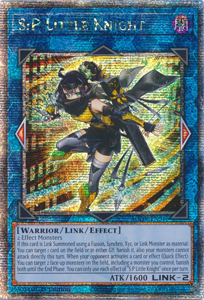 S:P Little Knight (Quarter Century Secret Rare) [AGOV-EN046] Quarter Century Secret Rare | Good Games Morley
