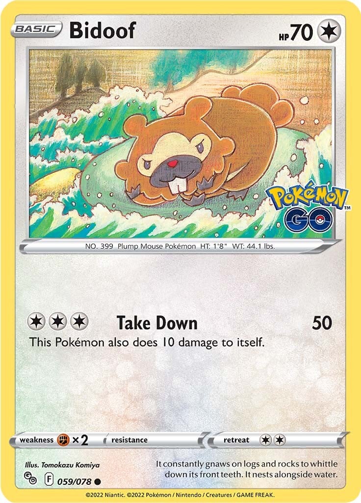 Bidoof (059/078) [Pokémon GO] | Good Games Morley
