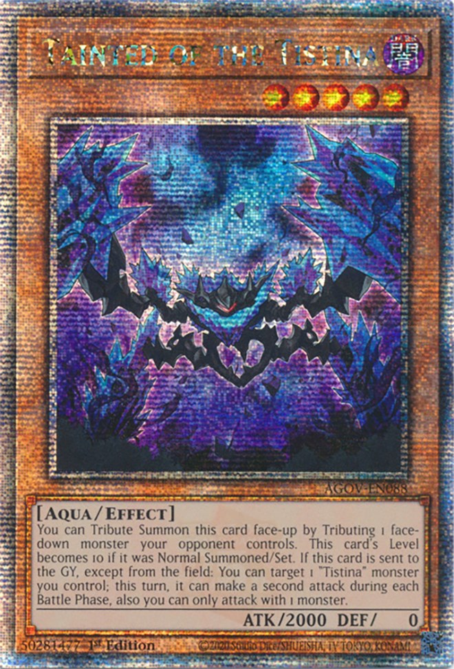 Tainted of the Tistina (Quarter Century Secret Rare) [AGOV-EN088] Quarter Century Secret Rare | Good Games Morley