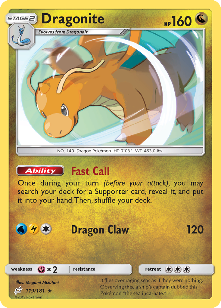 Dragonite (119/181) [Sun & Moon: Team Up] | Good Games Morley