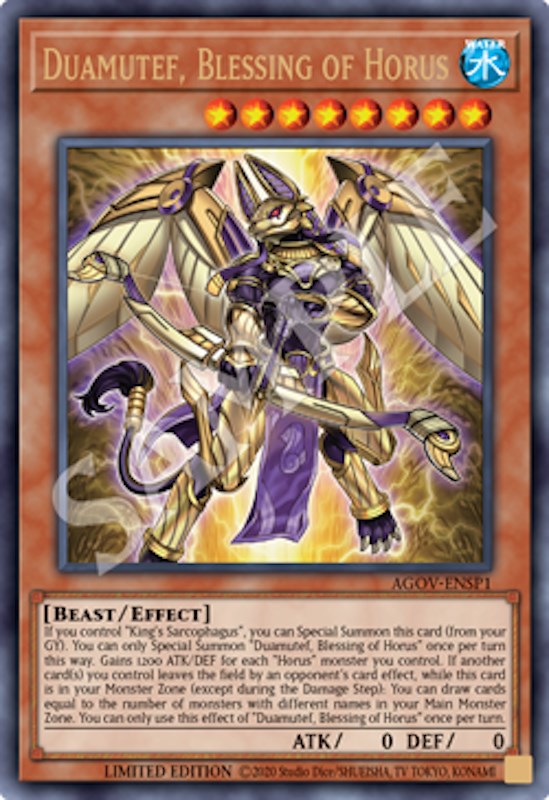 Duamutef, Blessing of Horus (AGOV-ENSP1) [AGOV-ENSP1] Ultra Rare | Good Games Morley