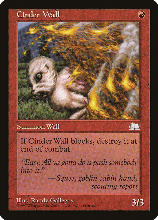 Cinder Wall [Weatherlight] | Good Games Morley