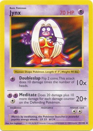 Jynx (31/102) [Base Set Shadowless Unlimited] | Good Games Morley