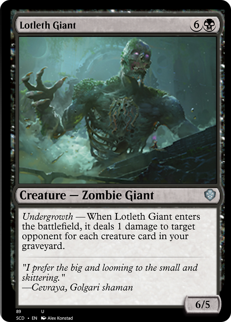 Lotleth Giant [Starter Commander Decks] | Good Games Morley