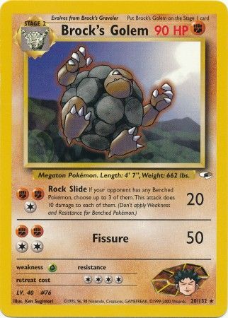 Brock's Golem (20/132) [Gym Heroes Unlimited] | Good Games Morley