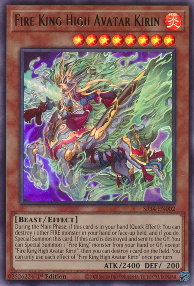 Fire King High Avatar Kirin [SR14-EN002] Ultra Rare | Good Games Morley