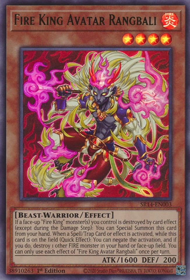 Fire King Avatar Rangbali [SR14-EN003] Ultra Rare | Good Games Morley