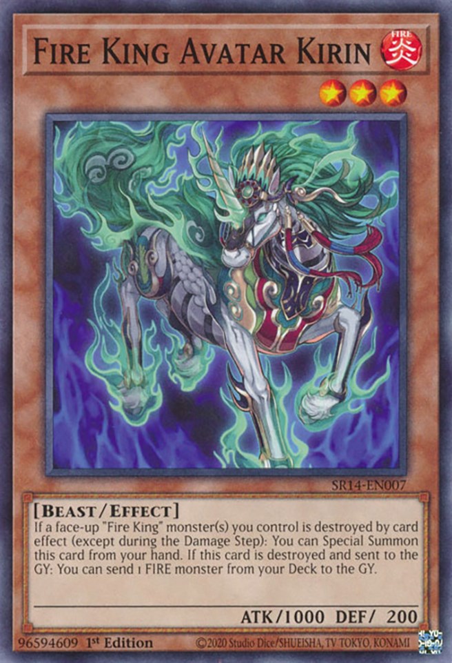 Fire King Avatar Kirin [SR14-EN007] Common | Good Games Morley