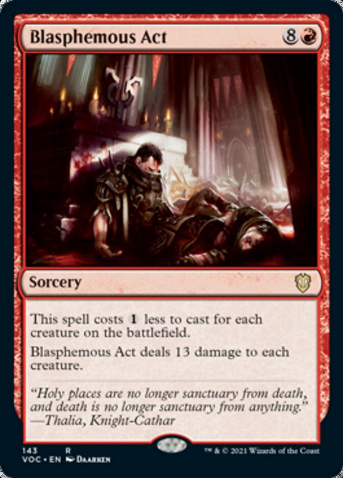 Blasphemous Act [Innistrad: Crimson Vow Commander] | Good Games Morley