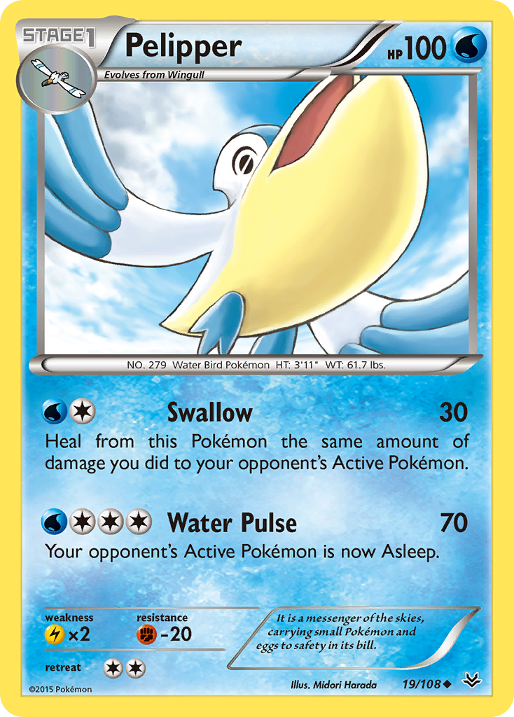 Pelipper (19/108) [XY: Roaring Skies] | Good Games Morley