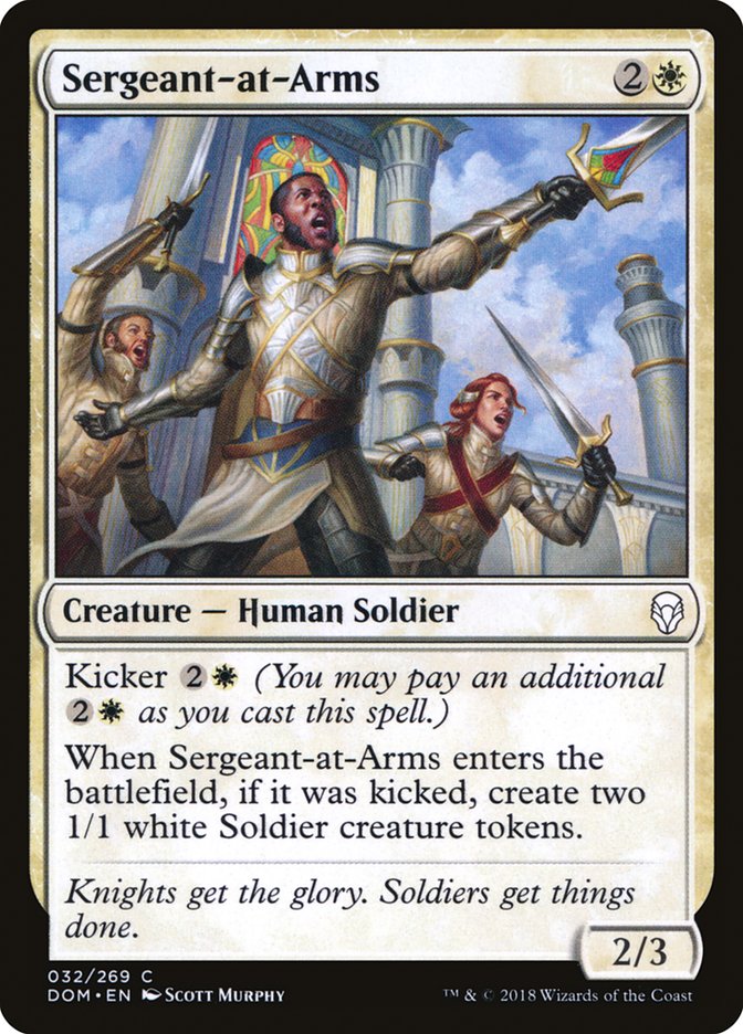 Sergeant-at-Arms [Dominaria] | Good Games Morley
