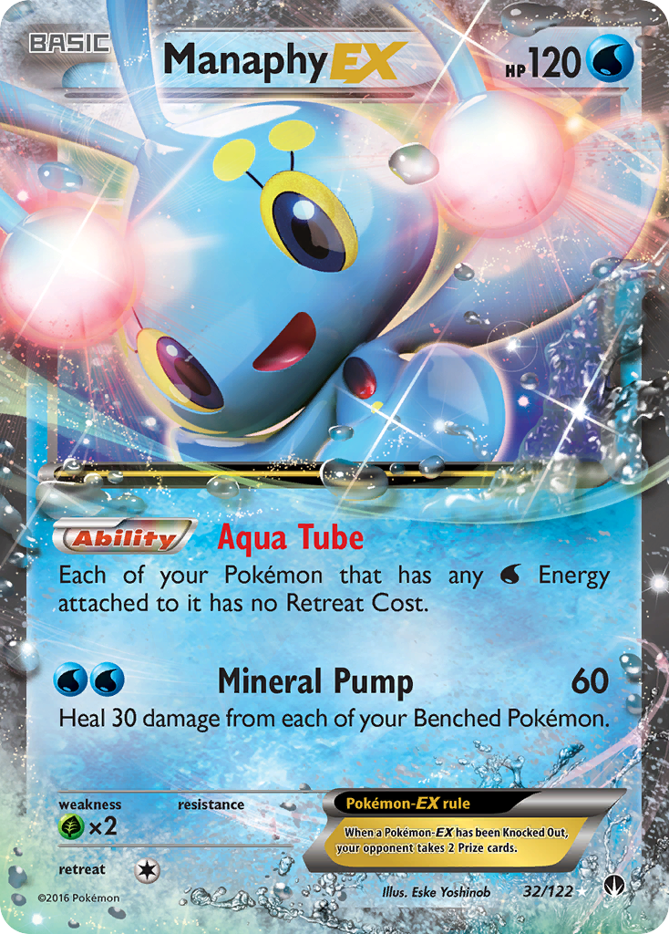 Manaphy EX (32/122) [XY: BREAKpoint] | Good Games Morley