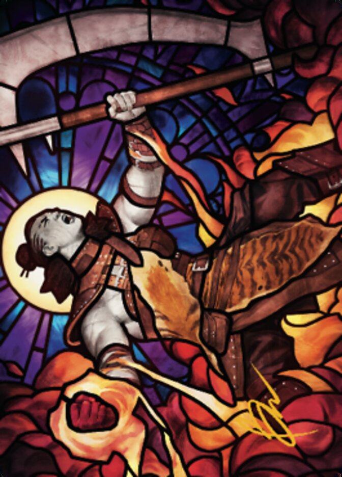 Garna, Bloodfist of Keld Art Card (Gold-Stamped Signature) [Dominaria United Art Series] | Good Games Morley