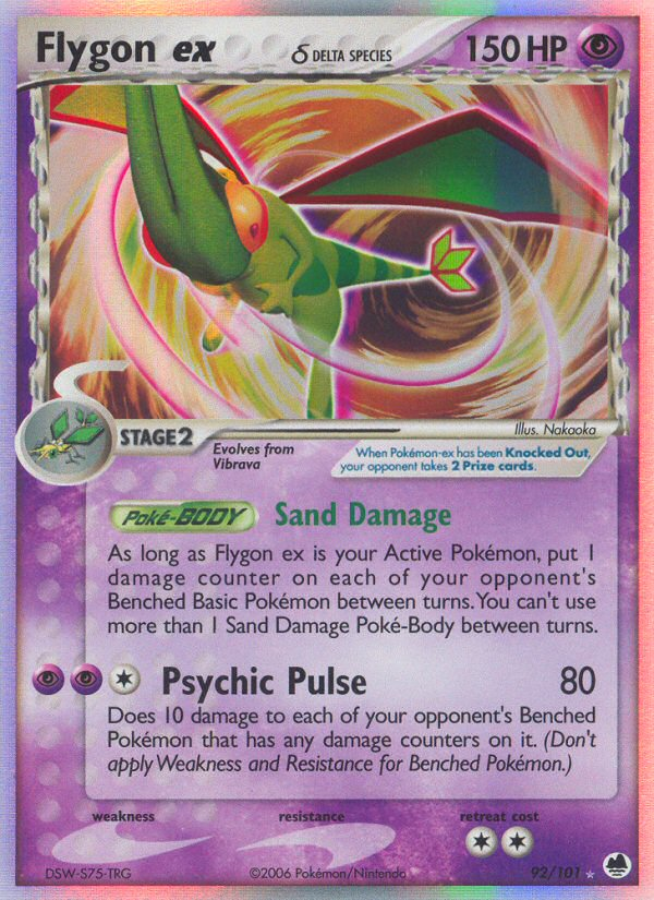 Flygon ex (92/101) (Delta Species) [EX: Dragon Frontiers] | Good Games Morley