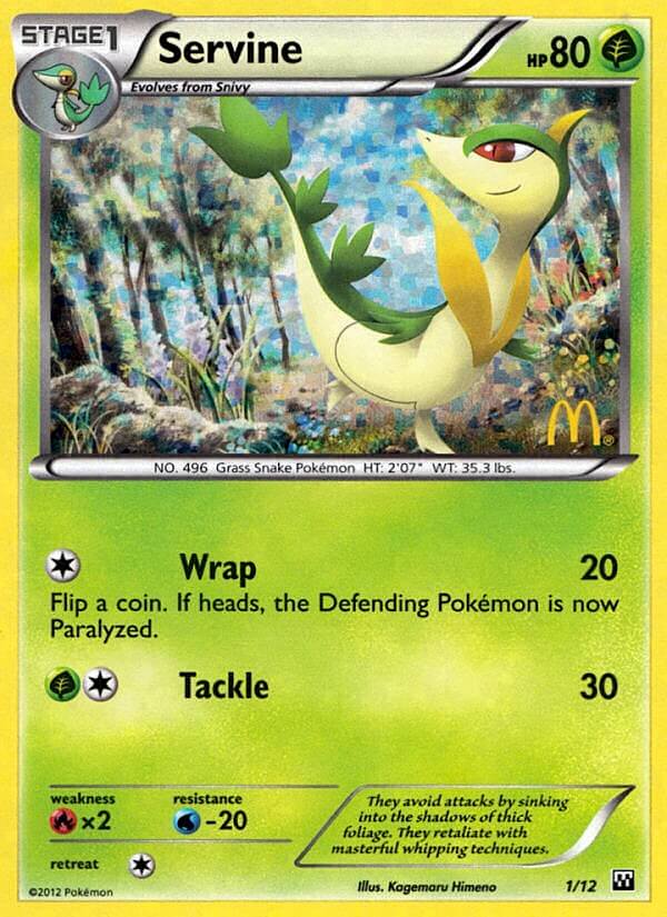 Servine (1/12) [McDonald's Promos: 2012 Collection] | Good Games Morley