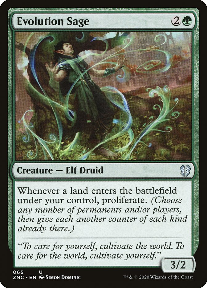 Evolution Sage [Zendikar Rising Commander] | Good Games Morley
