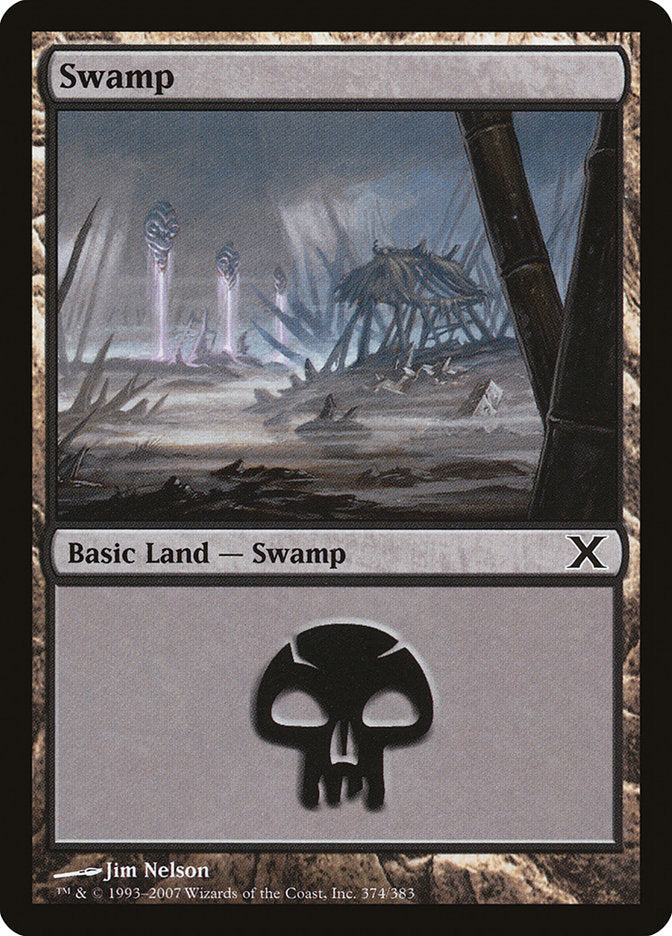 Swamp (374) [Tenth Edition] | Good Games Morley