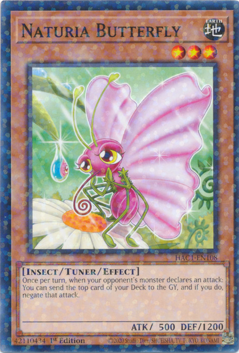Naturia Butterfly (Duel Terminal) [HAC1-EN108] Common | Good Games Morley