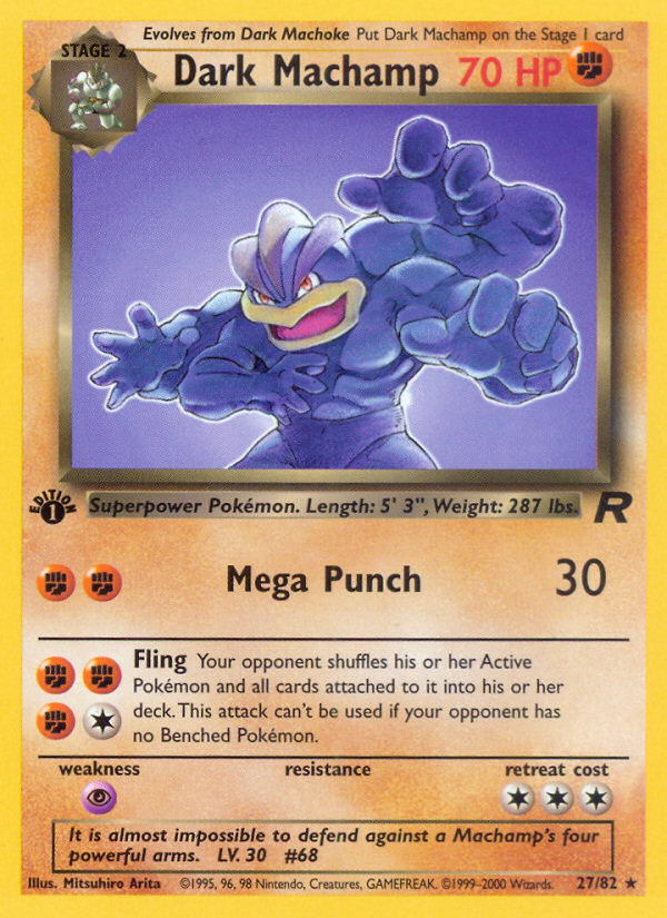 Dark Machamp (27/82) [Team Rocket 1st Edition] | Good Games Morley