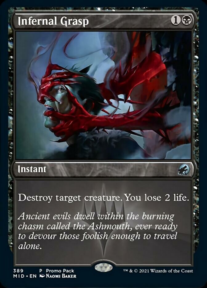 Infernal Grasp (Promo Pack) [Innistrad: Midnight Hunt Promos] | Good Games Morley