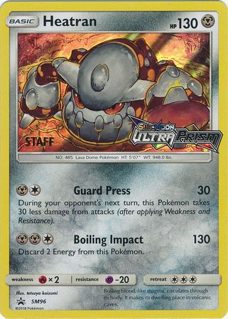 Heatran (SM96) (Staff Prerelease Promo) [Sun & Moon: Black Star Promos] | Good Games Morley