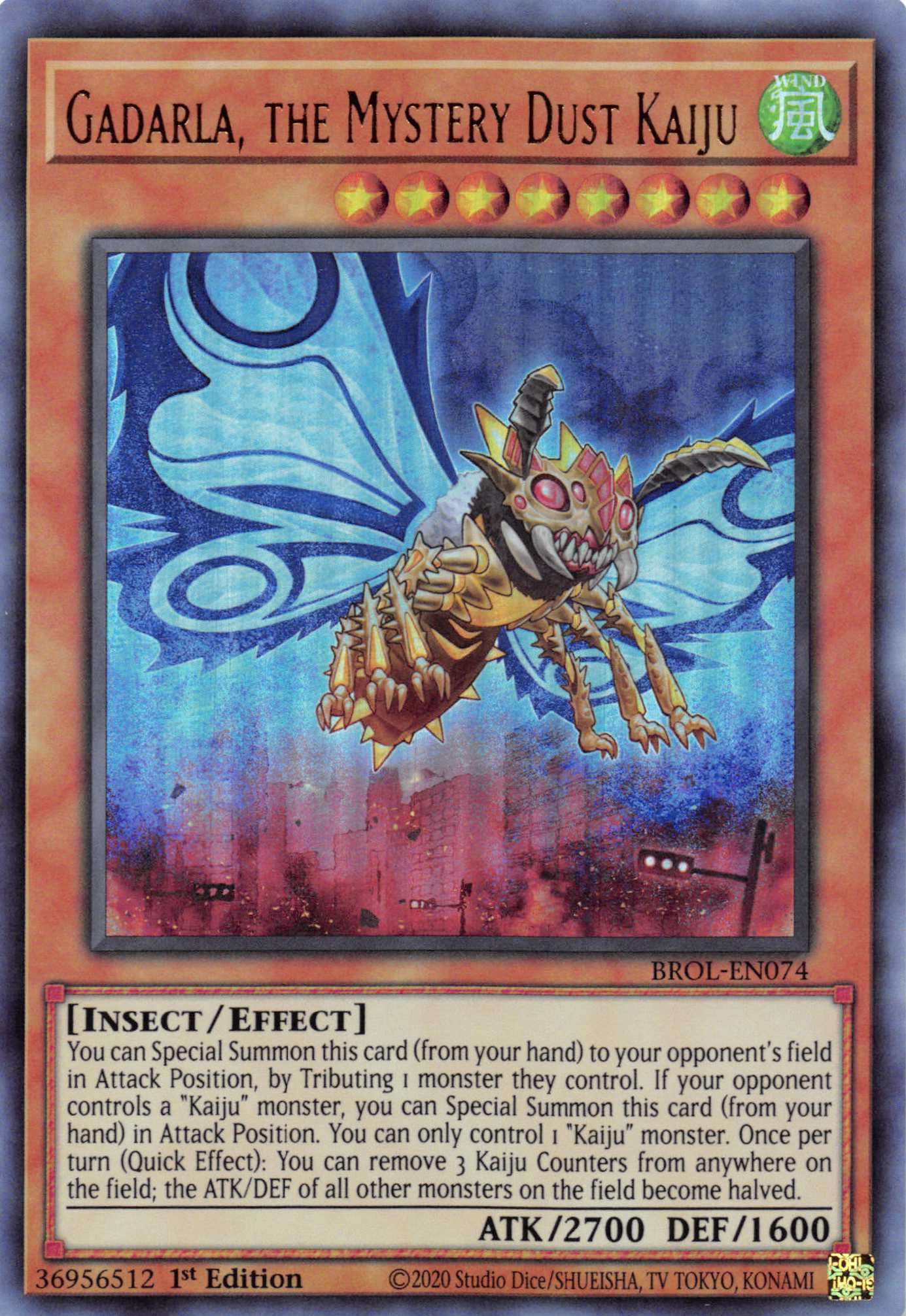 Gadarla, the Mystery Dust Kaiju [BROL-EN074] Ultra Rare | Good Games Morley