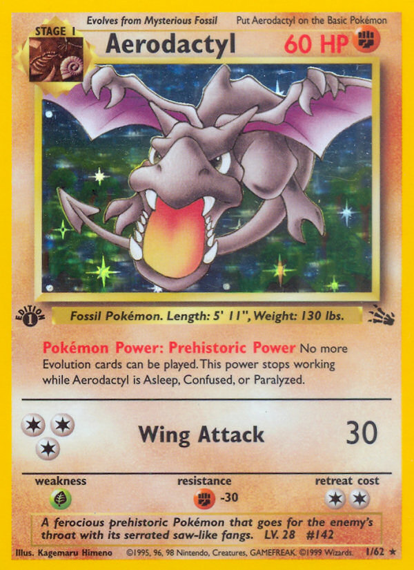 Aerodactyl (1/62) [Fossil 1st Edition] | Good Games Morley