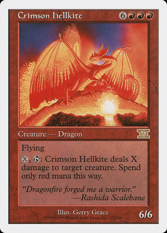 Crimson Hellkite [Classic Sixth Edition] | Good Games Morley