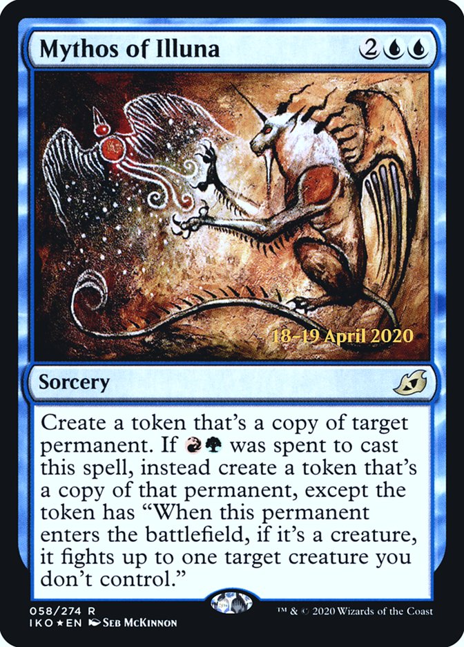 Mythos of Illuna [Ikoria: Lair of Behemoths Prerelease Promos] | Good Games Morley