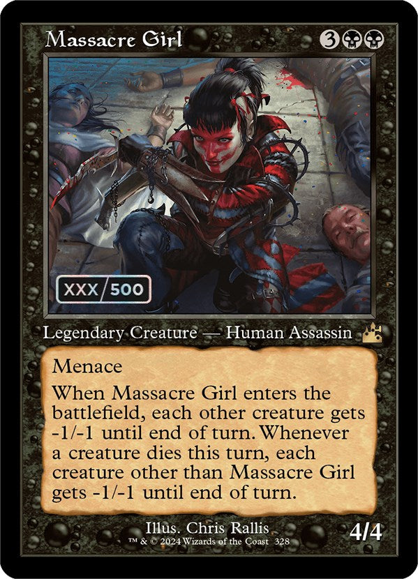 Massacre Girl (Retro) (Serialized) [Ravnica Remastered] | Good Games Morley