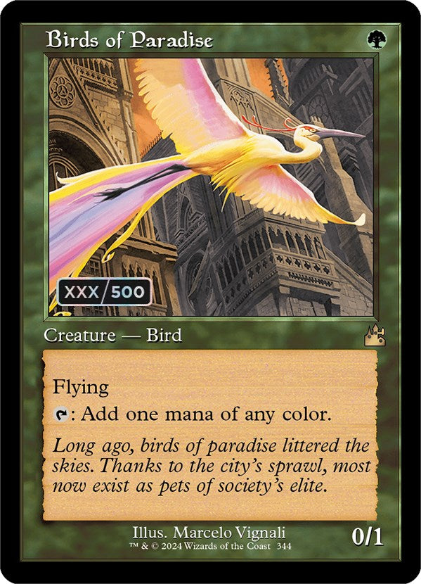 Birds of Paradise (Retro) (Serialized) [Ravnica Remastered] | Good Games Morley