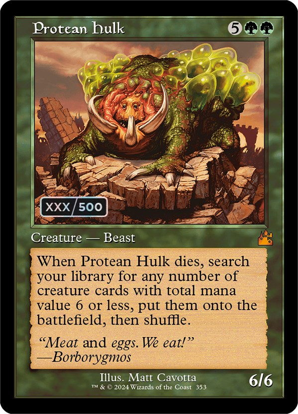 Protean Hulk (Retro) (Serialized) [Ravnica Remastered] | Good Games Morley