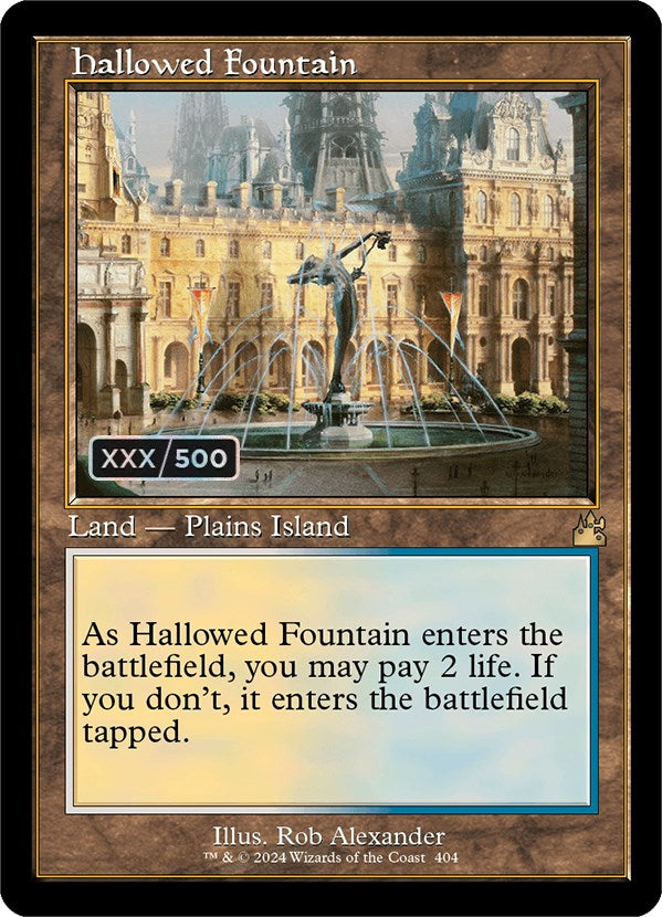 Hallowed Fountain (Retro) (Serialized) [Ravnica Remastered] | Good Games Morley