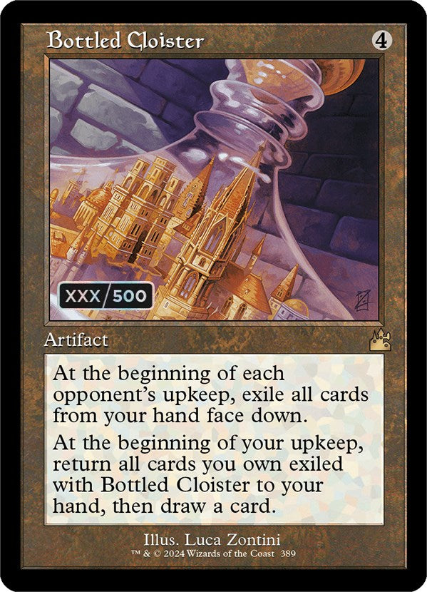 Bottled Cloister (Retro) (Serialized) [Ravnica Remastered] | Good Games Morley